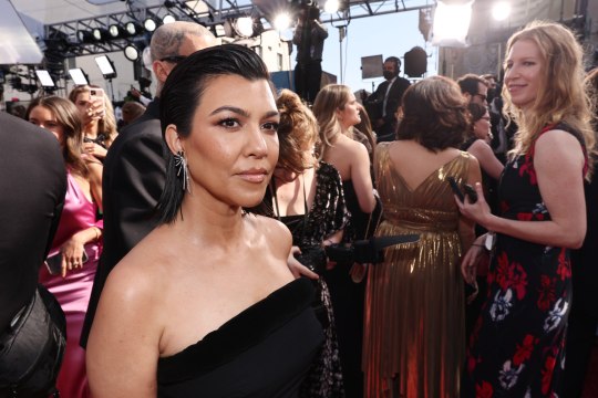 Kourtney Kardashian-Barker Wore a Completely See-Through Dress With Her Choppy Blonde Bob