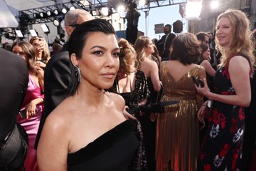 Kourtney Kardashian-Barker Wore a Completely See-Through Dress With Her Choppy Blonde Bob