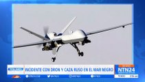 Avión de caza ruso chocó contra dron estadounidense sobre el mar Negro