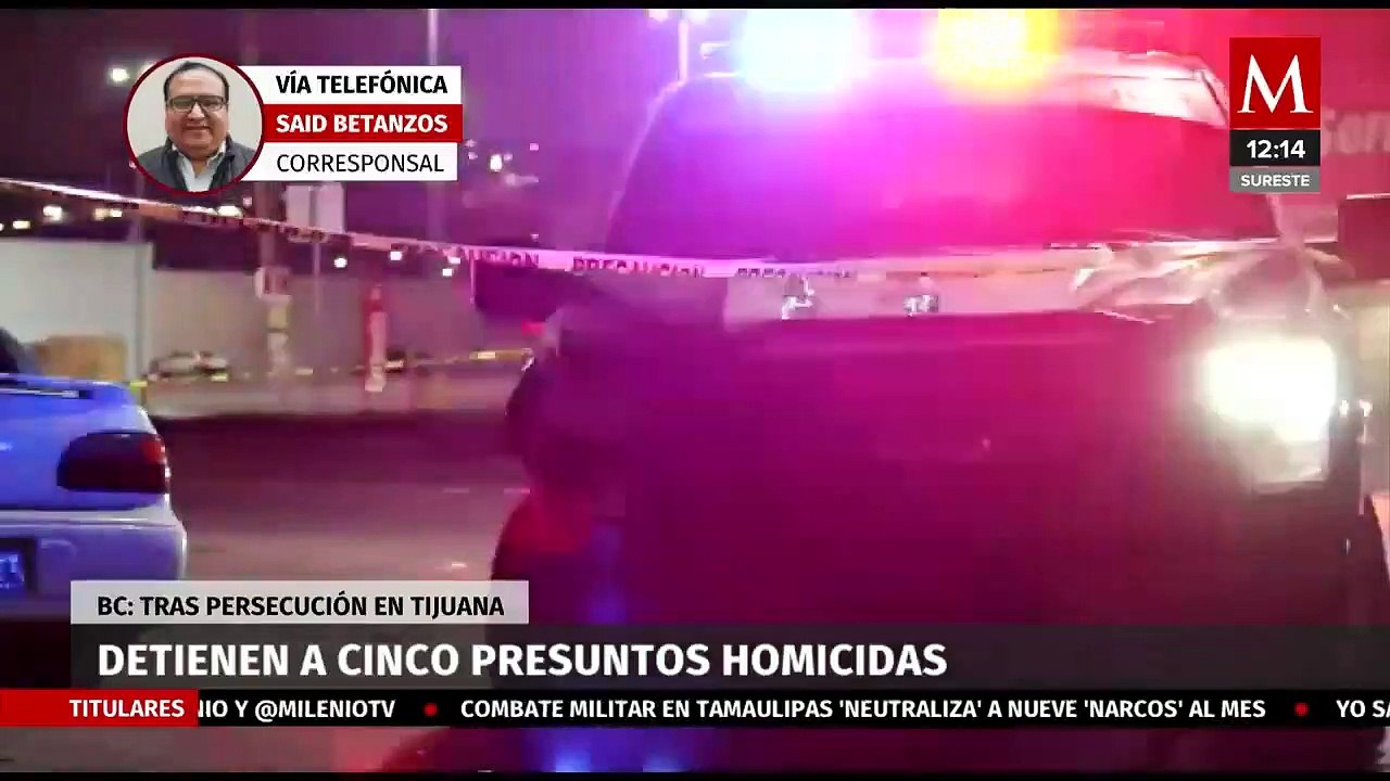 Detienen a 5 presuntos homicidas en Tijuana, agredieron a un hombre a balazos