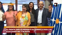 El Frente Amplio presentó su fórmula para las elecciones del 7 de mayo