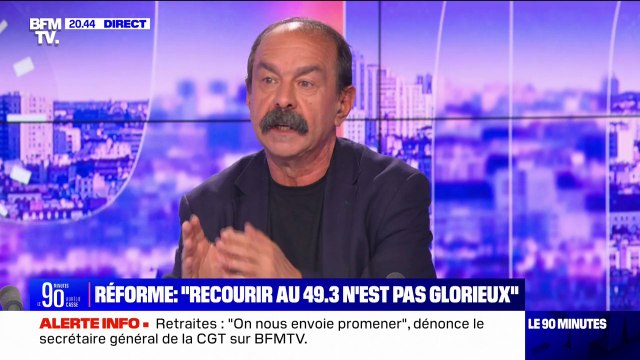 Philippe Martinez (CGT) sur la réforme des retraites: S'il n'y avait pas eu de mobilisation, ça serait passé comme une lettre à la poste