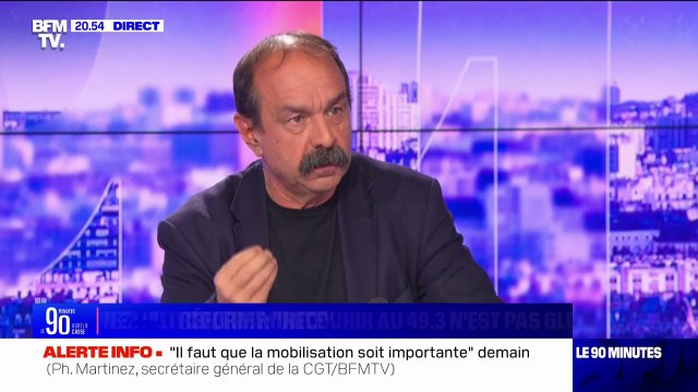 Philippe Martinez (CGT): Quand il y a beaucoup de colère, il peut y avoir des choses qui ne sont pas acceptables