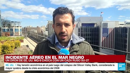 Informe desde Washington: dron de EE. UU. choca con avión de combate ruso en el mar Negro