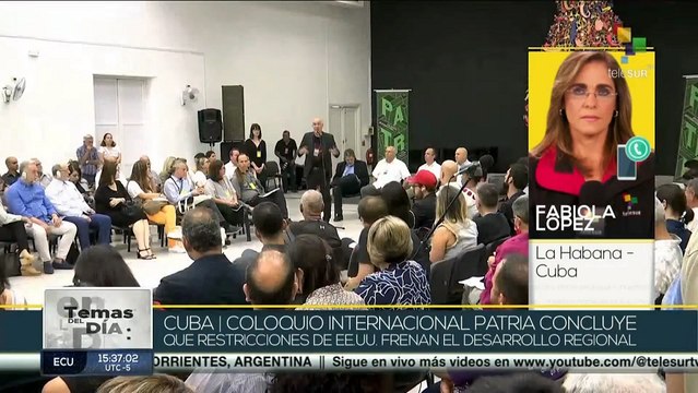 Cuba: Coloquio Internacional Patria concluyó que el bloqueo de EE. UU. frena el desarrollo regional