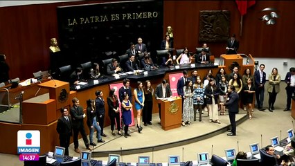 Universitarios viven su primera experiencia legislativa en el Senado