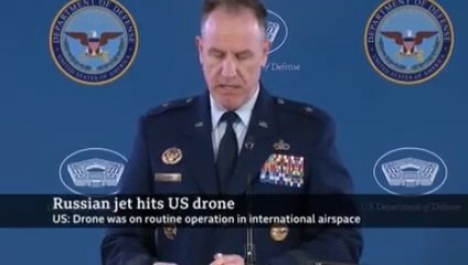 Russian Fighter Jet Collides with US Drone - US Military Claims