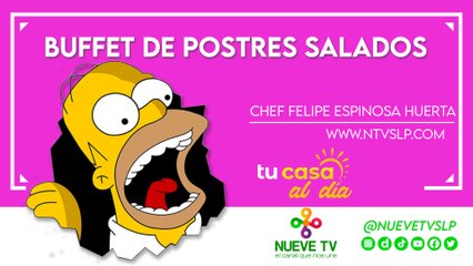 Buffet de postres salados