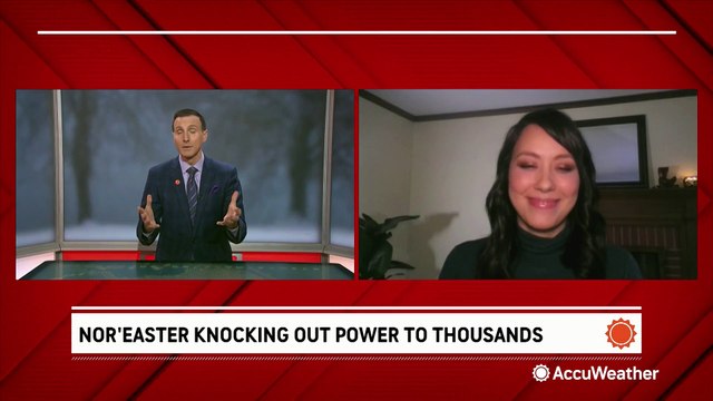 Nor'easter knocking out power to thousands