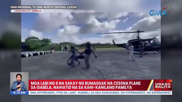 Mga labi ng 6 na sakay ng bumagsak na Cessna Plane sa Isabela, naihatid na sa kani-kanilang pamilya | UB