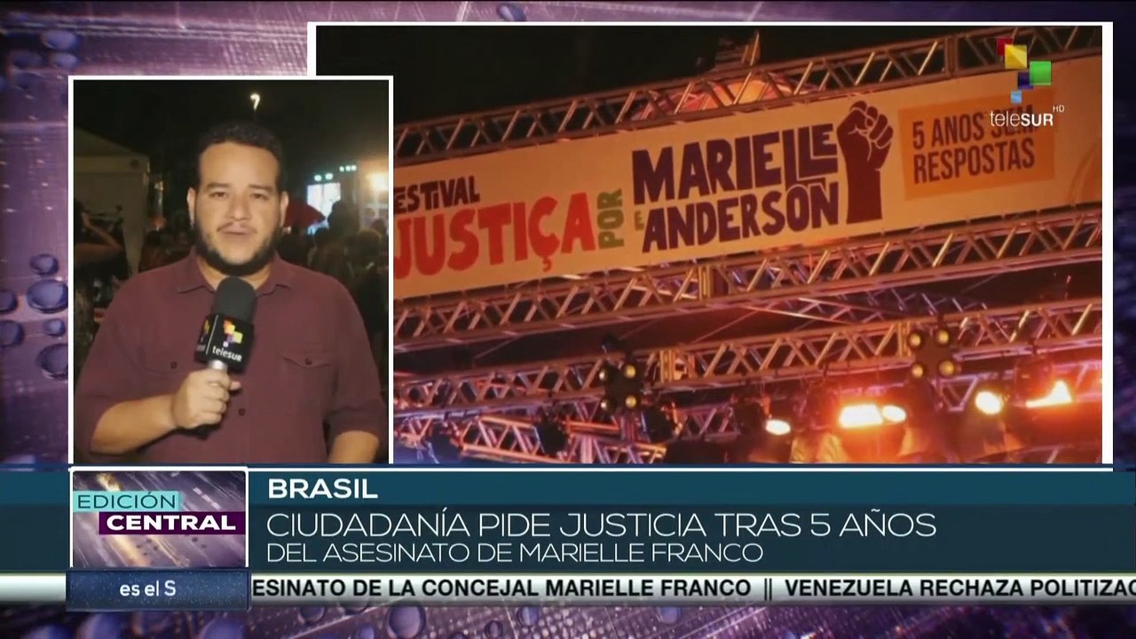 Brasil: Movimientos sociales piden justicia por el asesinato de la activista Marielle Franco hace 5 años