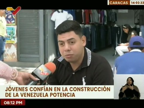 Jóvenes Caraqueños apuestan por la construcción de una Venezuela potencia y consolidada
