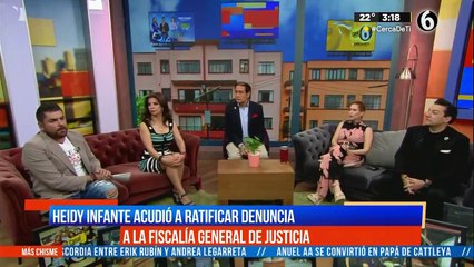 Heidy Infante acudió a ratificar denuncia a la fiscalía