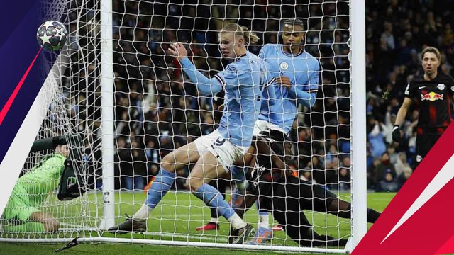 Rekor! Erling Haaland Bikin 5 Gol, Man City Pesta 7 Gol atas RB Leipzig