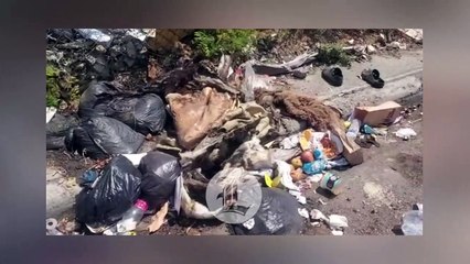 FORMAN VERTEDERO DE BASURA EN MARGINAL AUTOPISTA LAS AMÉRICAS
