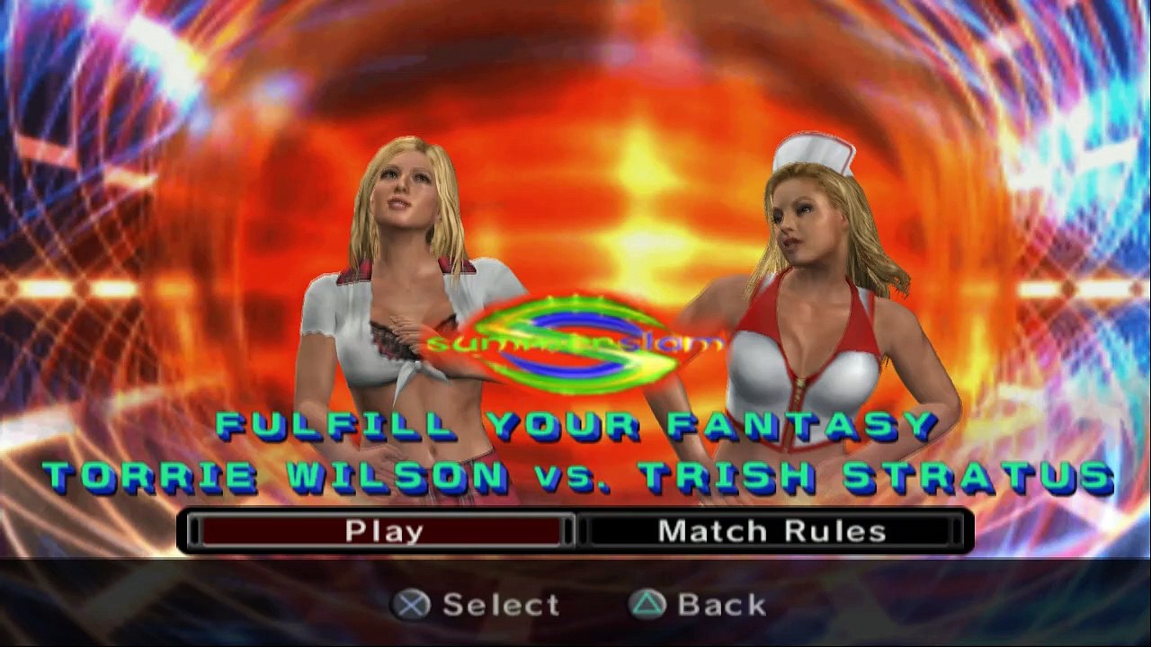 WWE SmackDown vs. Raw 2006 Torrie Wilson vs Trish Stratus