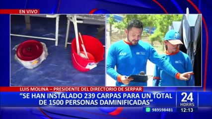 Municipio de Lima alberga a familias afectadas por lluvias en parque zonal Cahuide