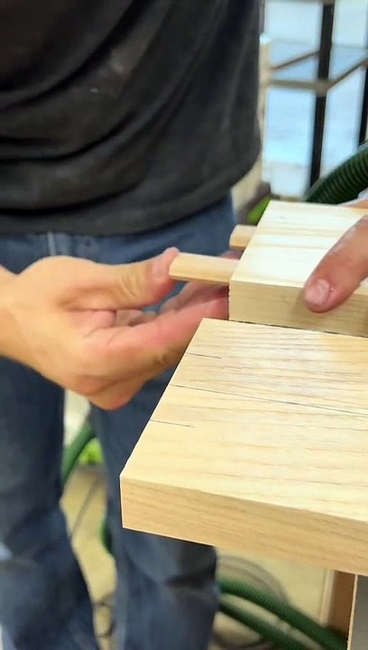 Sometimes I make furniture - Woodworking Skills #woodtok #woodworking