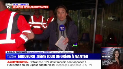 "On va tenir le plus longtemps possible": à Nantes, les éboueurs entament leur 8e jour de grève