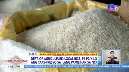 Imported rice, hanggang P4/kilo ang taas-presyo sa ilang pamilihan sa NCR — DA | BT