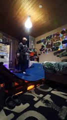Guy Builds Skate Ramp in His Bedroom