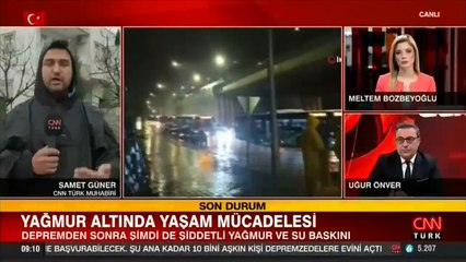 Adıyaman'da yağmur altında yaşam mücadelesi