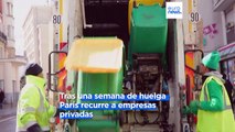 París recurre a empresas privadas para retirar toneladas de basura