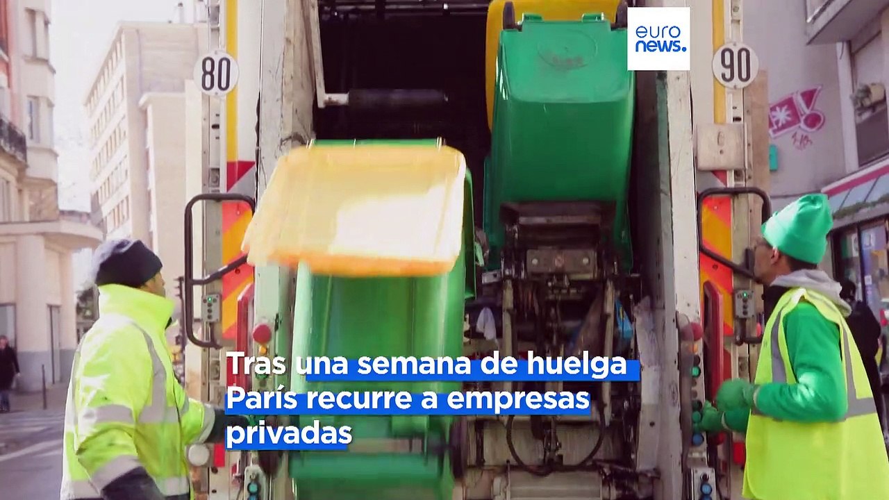 París recurre a empresas privadas para retirar toneladas de basura