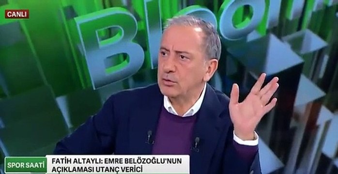 Fatih Altaylı'dan Emre Belözoğlu'na 'şeref' tepkisi: Ey Fethullahın çocuğu, ayıptır, ayıp!