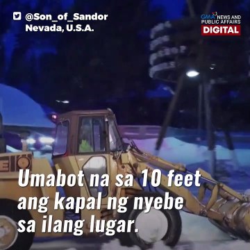 Pulis, nabangga ng sasakyang nawalan ng kontrol dahil sa nyebe | GMA News Feed