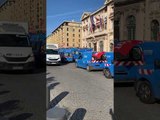 Marseille : une soixantaine de véhicules Enedis et GRDF devant l’hôtel de Ville