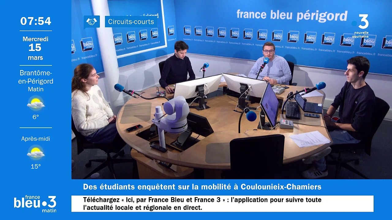 Des étudiants de l'IUT de Périgueux enquêtent sur la mobilité à Coulounieix-Chamiers