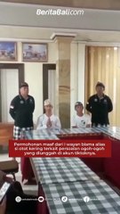 Permohonan maaf dari i wayan bisma alias si otot kering terkait persoalan ogoh-ogoh yang diunggah di akun tiktoknya.