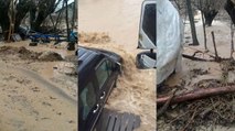 Malatya’da sağanak sele dönüştü