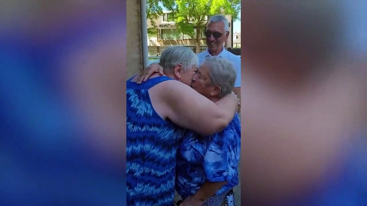 Two sisters put up for adoption at the end of WWII reunite after 75 years apart
