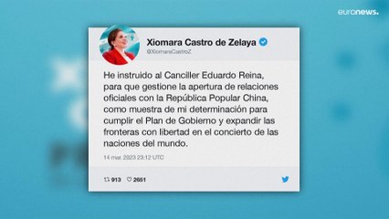 الصين "ترحّب" بقرار هندوراس إقامة علاقات دبلوماسية معها