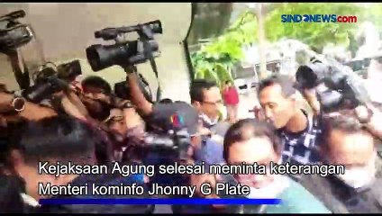 Selesai Diperiksa Kejagung, Begini Penjelasan Menteri Jhonny G Plate