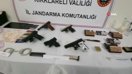 Kırklareli'nde durdurulan araçtan uyuşturucu ve tabanca çıktı