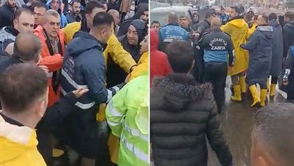 Sele teslim olan şehri karıştıran iddia: Başkanın korumaları tepki gösteren halka silah çekti