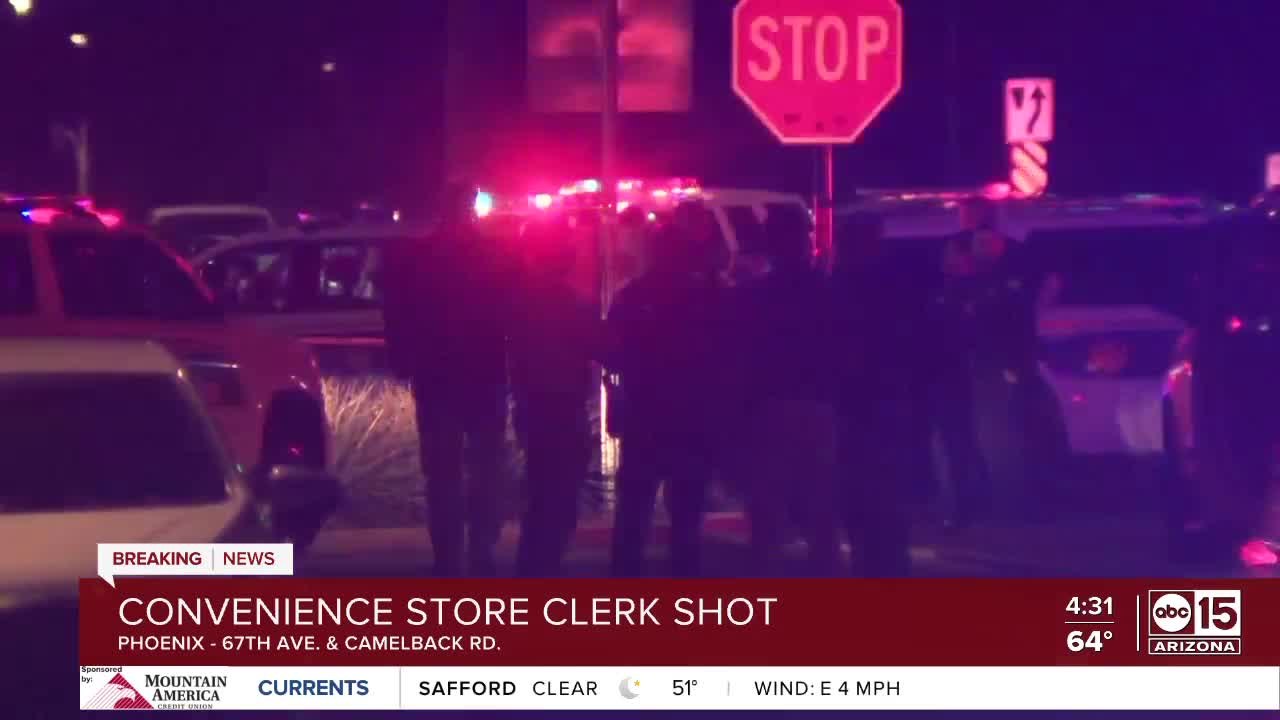 Convenience store clerk shot near 67th Avenue a...