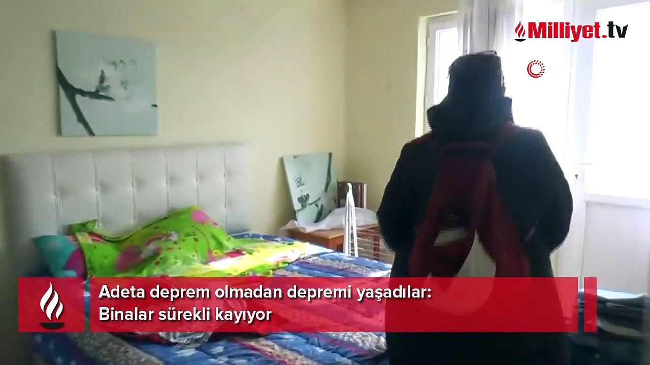 Tekirdağ'da deprem olmadan depremi yaşadılar! 'Binalar sürekli kayıyor'