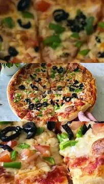 Homemade Pizza Homemade Pizza Video Recipe⭐️ | Start to Finish Pizza Recipe with Dough, Toppings Recipe By CWMAP