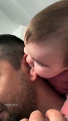 CUTE BABY PLAYING WITH HER DAD 
