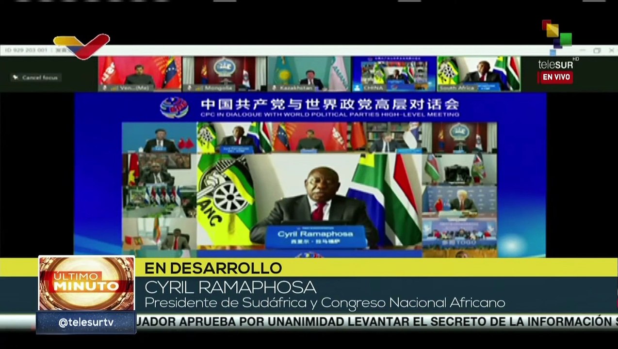 Cyril Ramaphosa: Nos oponemos a un orden mundial unipolar e impulsamos el multilateralismo