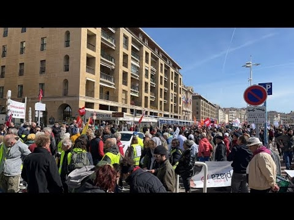 Manifestation du 15 mars : nos images en direct de la manifestation à Marseille