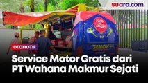 Service motor Honda memperingati HUT ke -9 Suara.com dari PT Wahana Makmur Sejati, main dealer sepeda motor Honda Jakarta-Tangerang