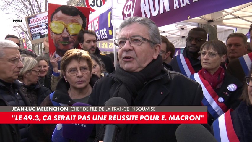 Jean-Luc Mélenchon : «Le 49.3 ne serait pas une réussite pour Emmanuel  Macron» - Vidéo Dailymotion