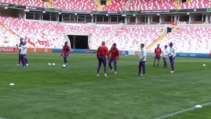 Sivasspor, Fiorentina maçının taktiğini çalıştı