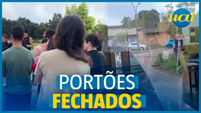 Candidatos alegam que concurso fechou portões antes da hora