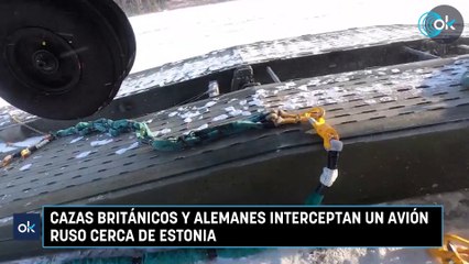 Cazas británicos y alemanes interceptan un avión ruso cerca de Estonia